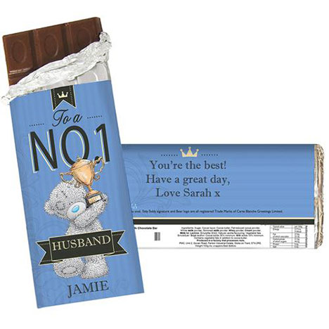 Personalised Me to You Bear No.1 100g Chocolate Bar Extra Image 1